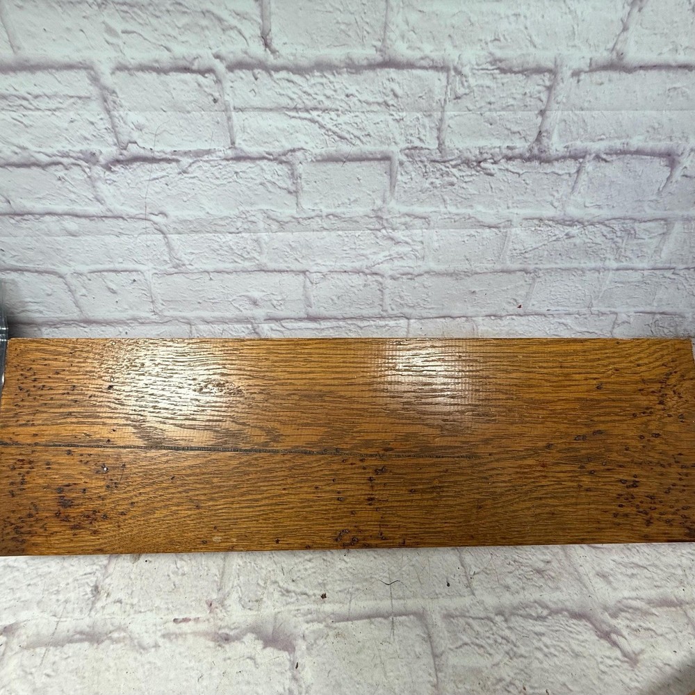 Vintage Oak Clock Wall Shelf