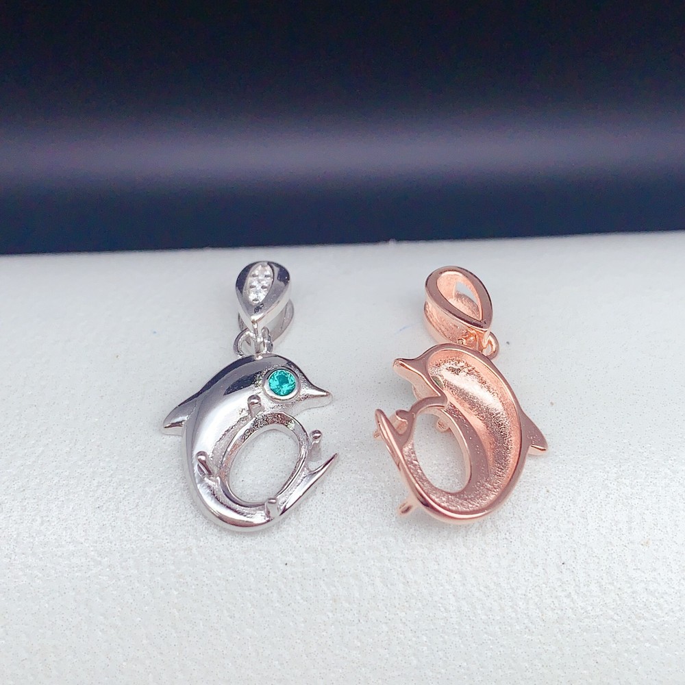 Silver 925 pendant empty setting, DIY blank setting YD96