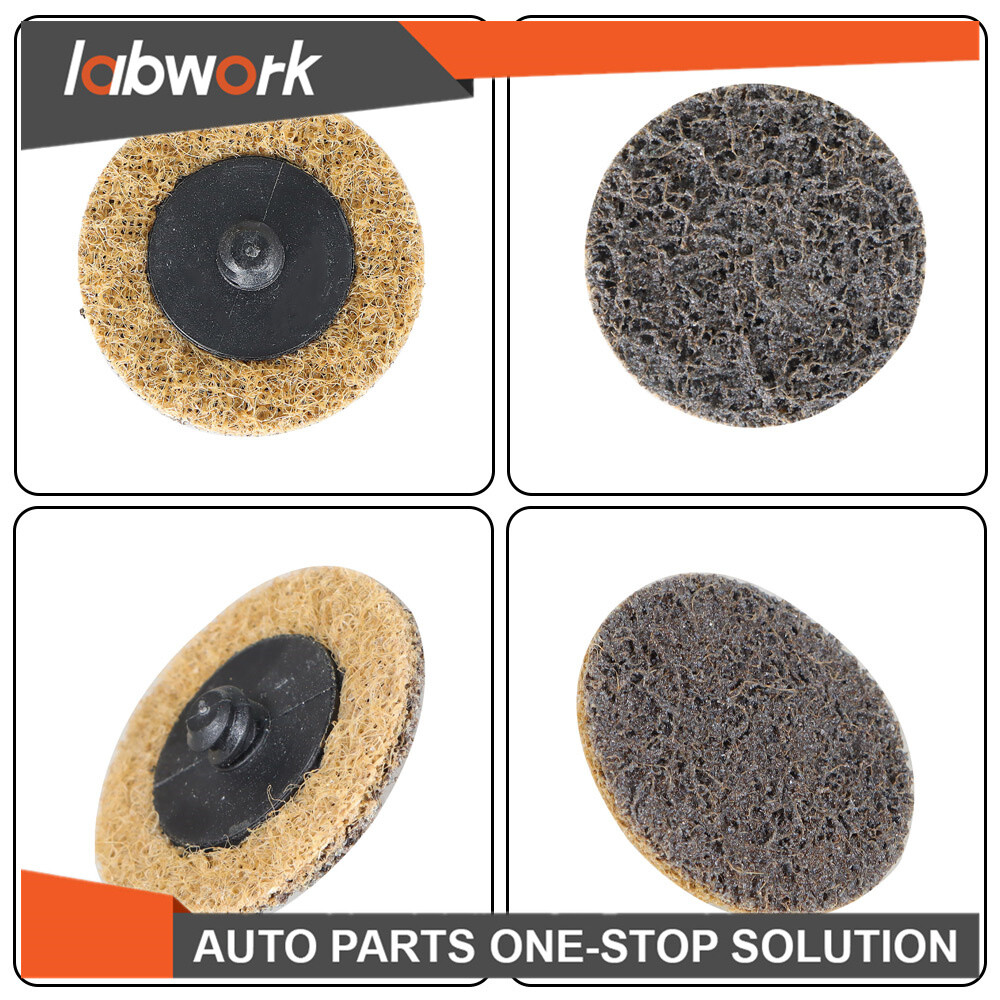 Labwork Coarse Surface Conditioning Discs Roll Lock Grinder Sanding Pad 50Pcs 2"