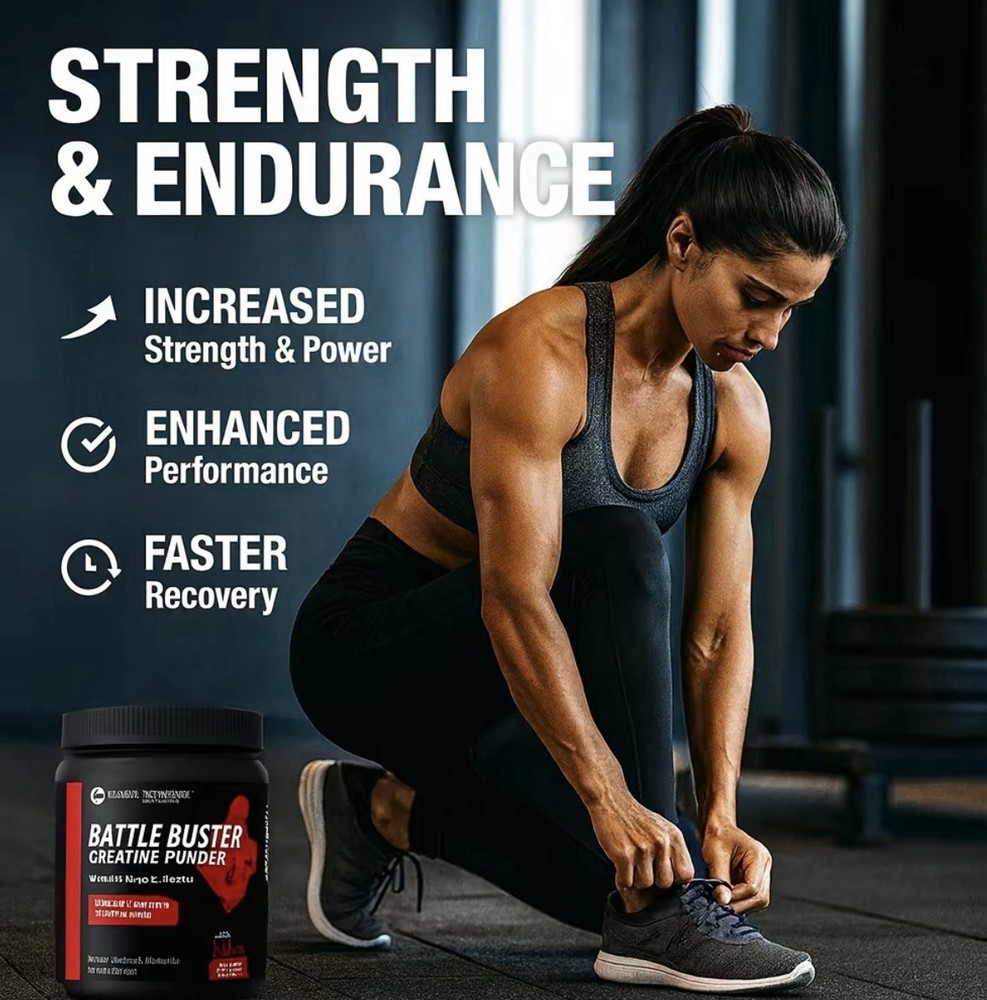 Creatine Monohydrate Powder for Strength Muscle Growth & Performance