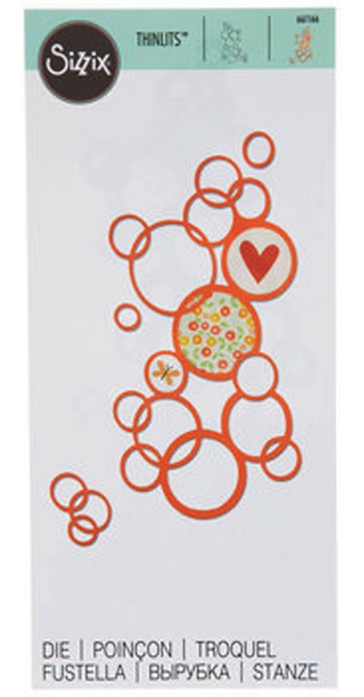 Sizzix Thinlits Bright Bubbles die #661166 Retail $14.99