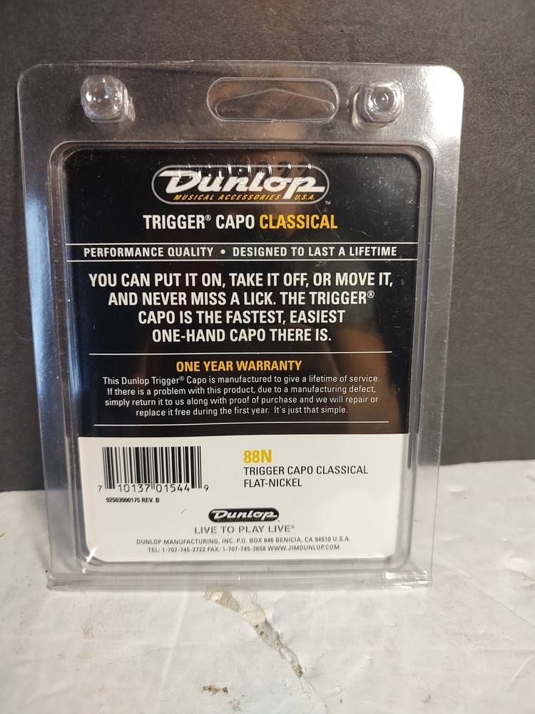 Dunlop Trigger Guitar Capo Classical 88N