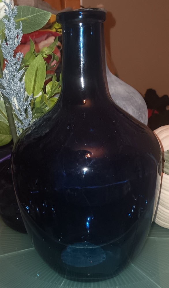 Blue Demijohn Bottle Blue Bottle Vase