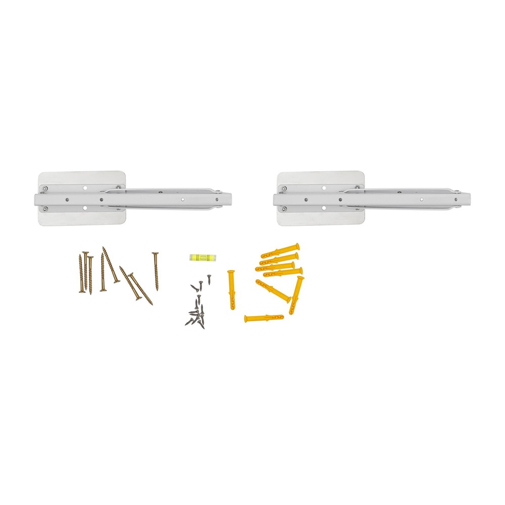 80x40cm White Wall Mounted Folding Table Folding Wall Desk Rectangular Wall Desk