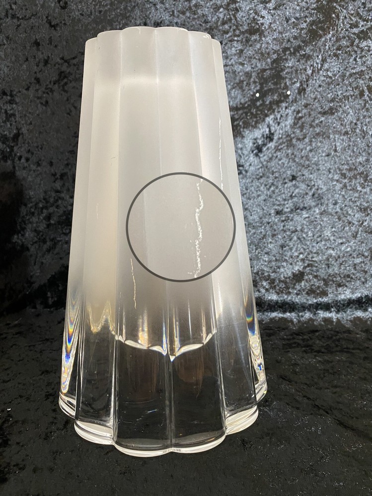 Crystal & Frosted Vase