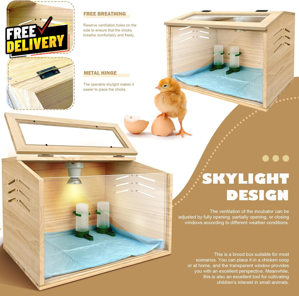 Chicken Brooder Box Chick Brooder,Brooder Box for Chicks Small Chicken Coop.....