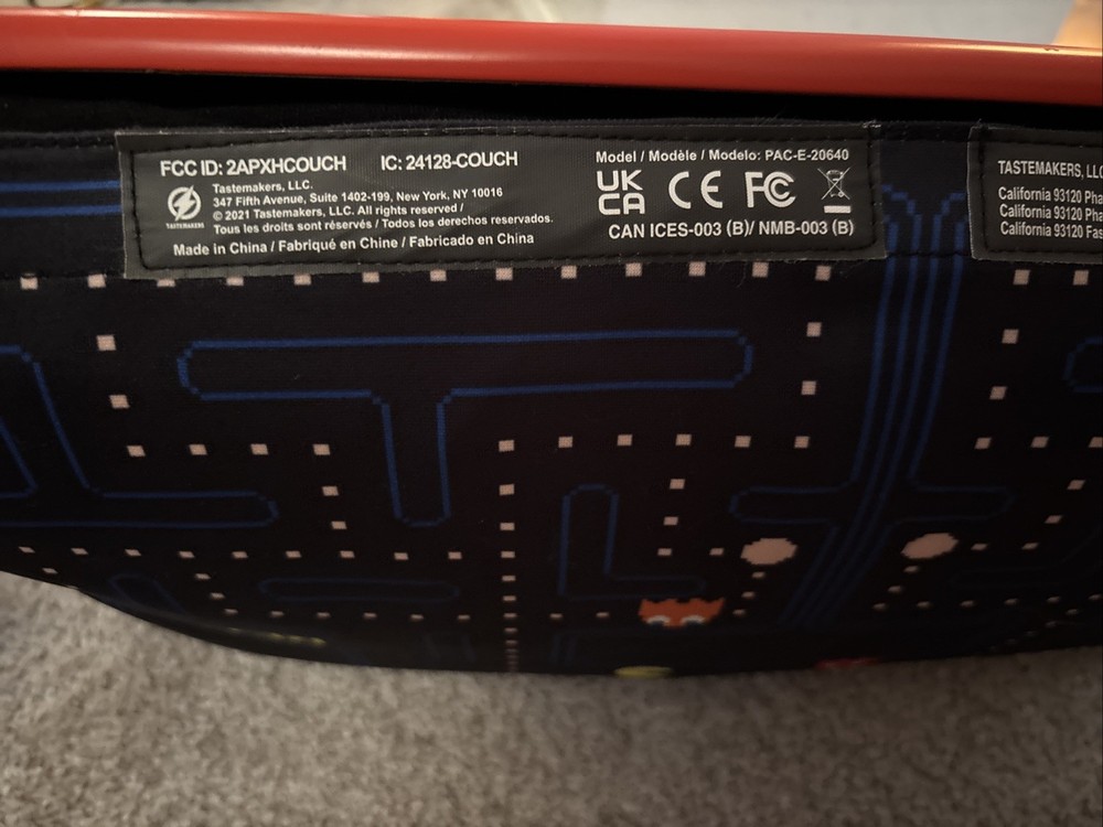 Arcade1UP Couch Cade Wireless Pac-Man Arcade Console ONLY PAC-E-20640