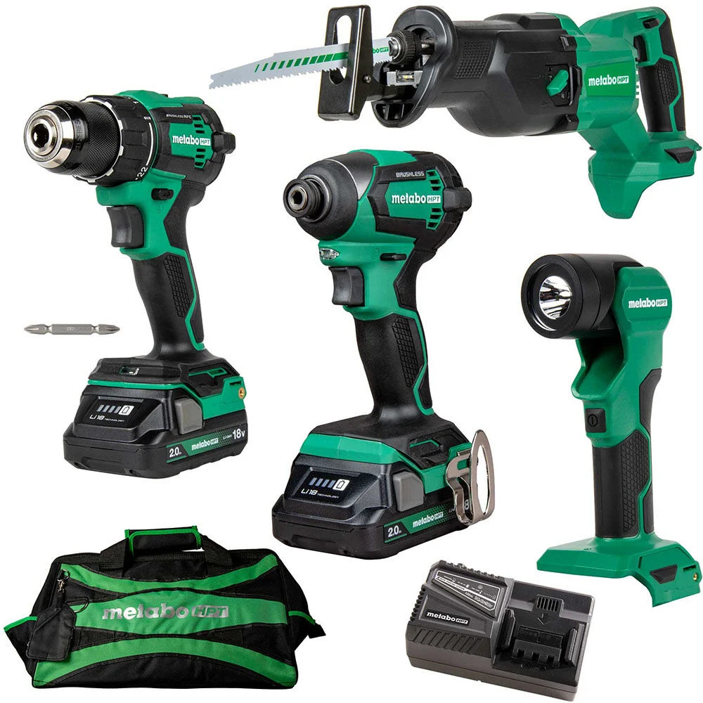 Metabo Hpt 18V Multivolt 4-Tool Combo Kit
