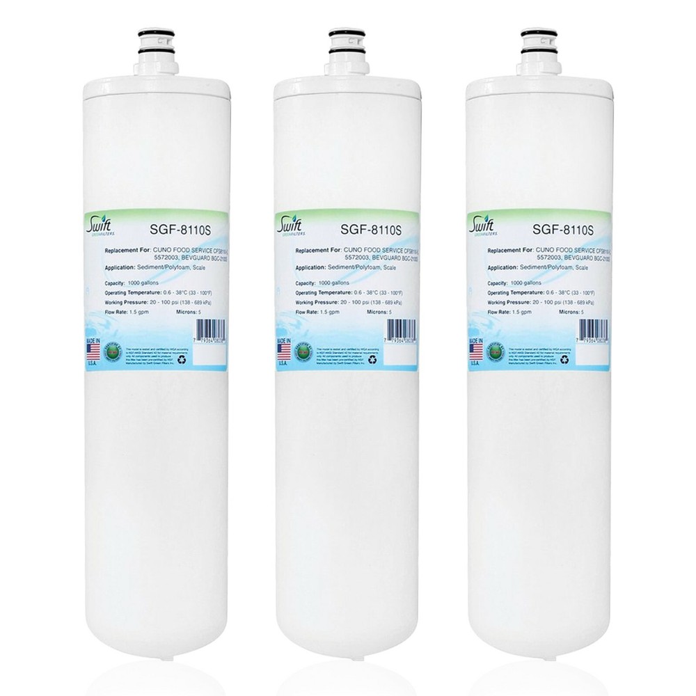 Swift Green SGF-8110S Replacement for 3M CFS8110-S water filter (3 Pack)