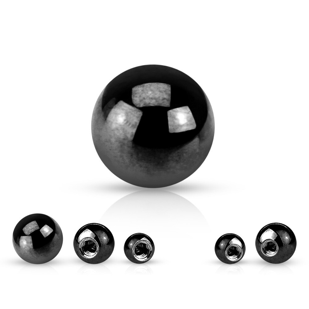 10 Pc 16G Titanium Threaded Replacement Ball For Eyebrow Ear Cartilage Piercing