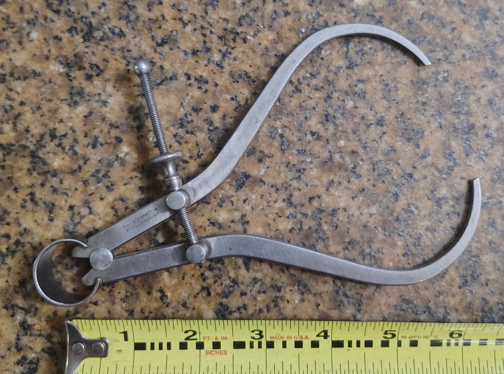 🗽 STARRETT 6" OD CALIPER MACHINIST/TOOLMAKER
