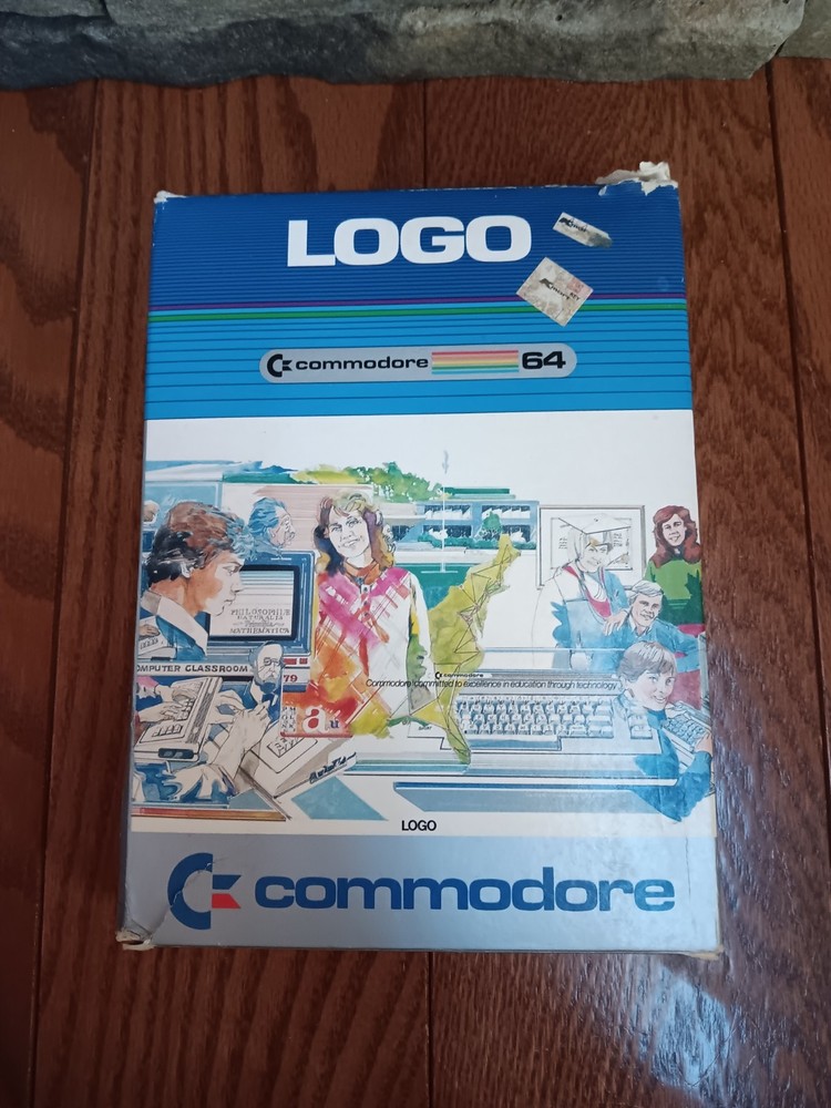 Commodre 64 LOGO Language For Learning Tested/Works Box Damage
