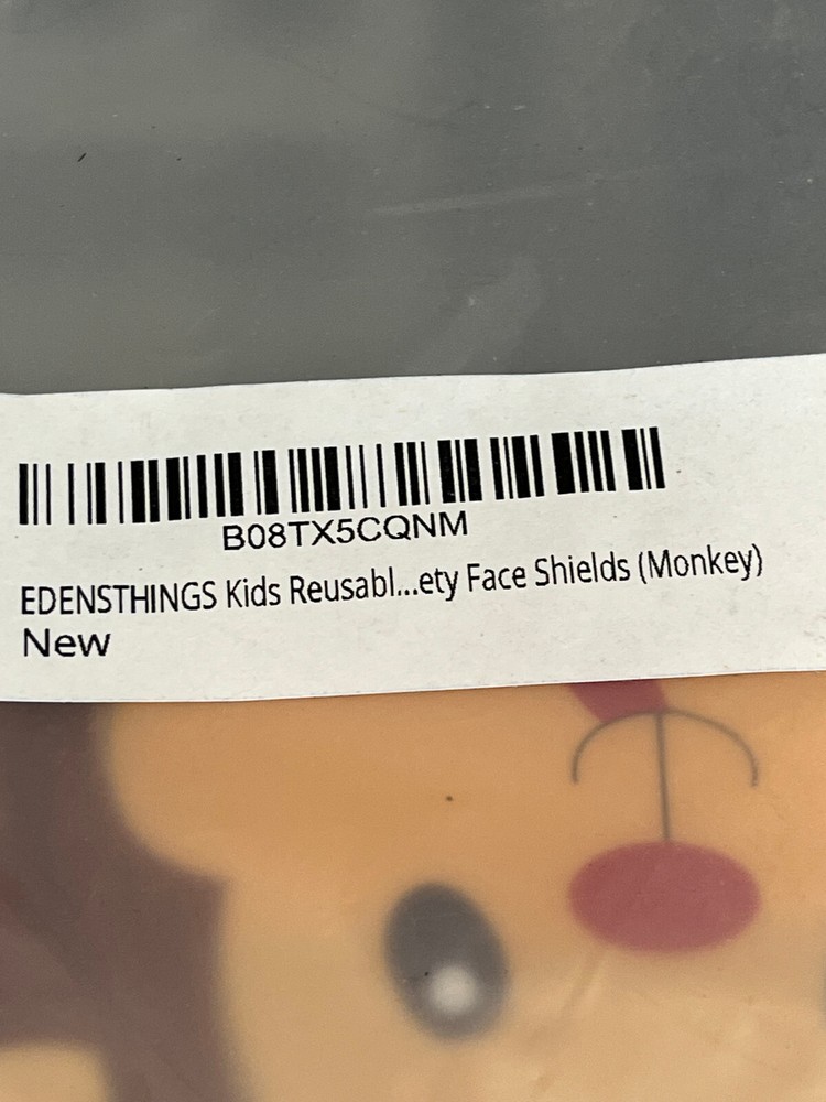 Protective Face Shield Visor For Kids, Silly Monkey and Bananas