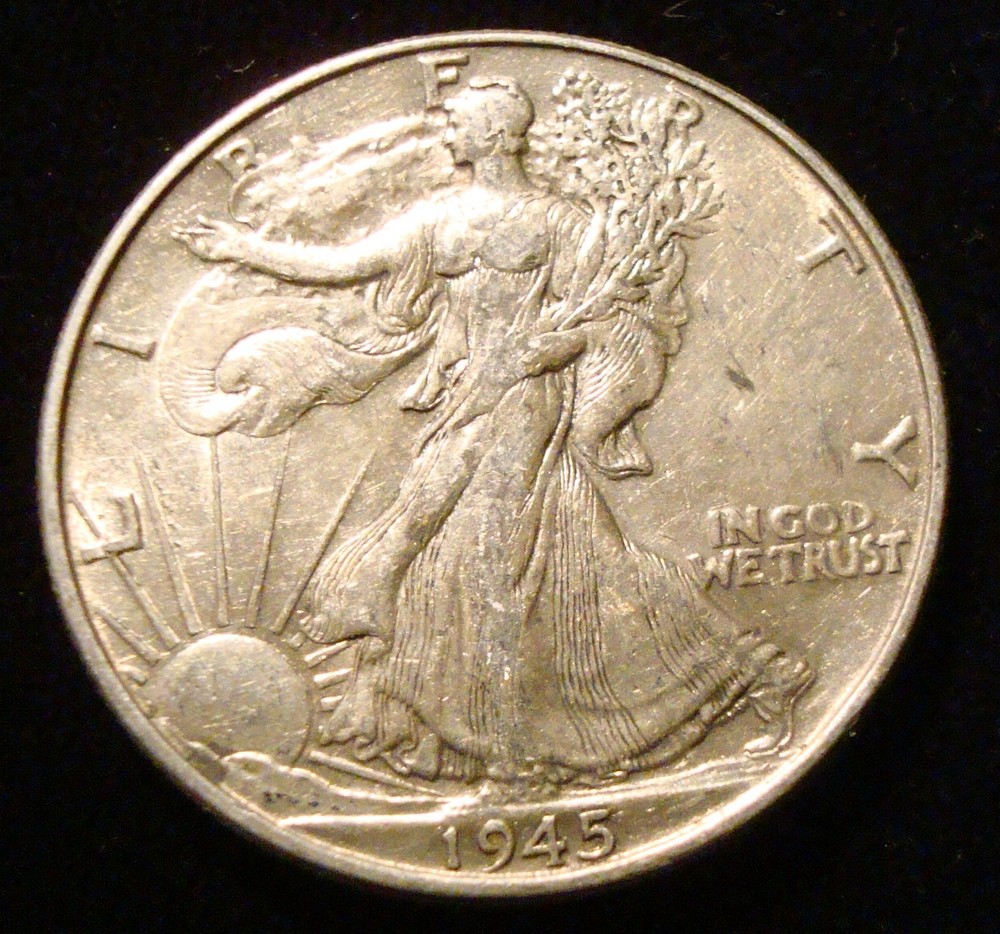 1945  Walking Liberty Half dollar