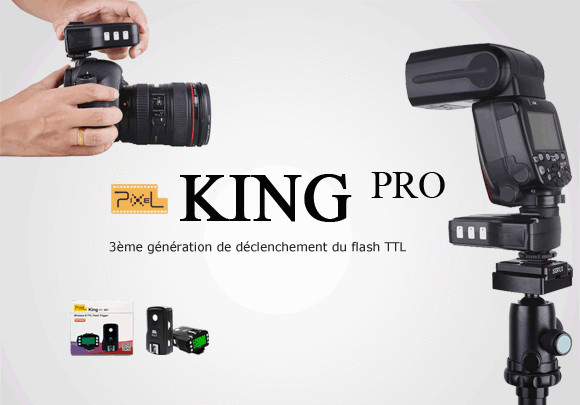 STORAGE - 50%! PIXEL KING PRO Canon Transmitter/Receiver - Flash Trigger