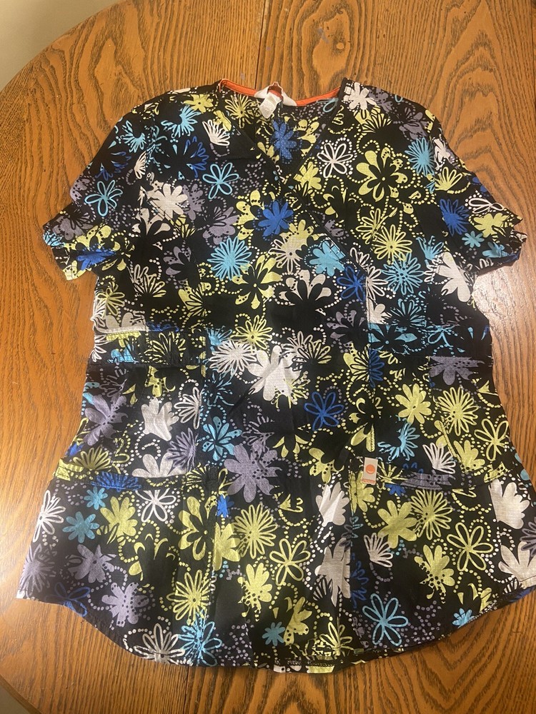 Code Happy Size Small Women’s Scrub Top