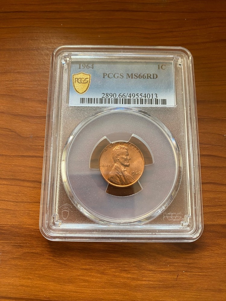 1964 1C PCGS MS 66 RD