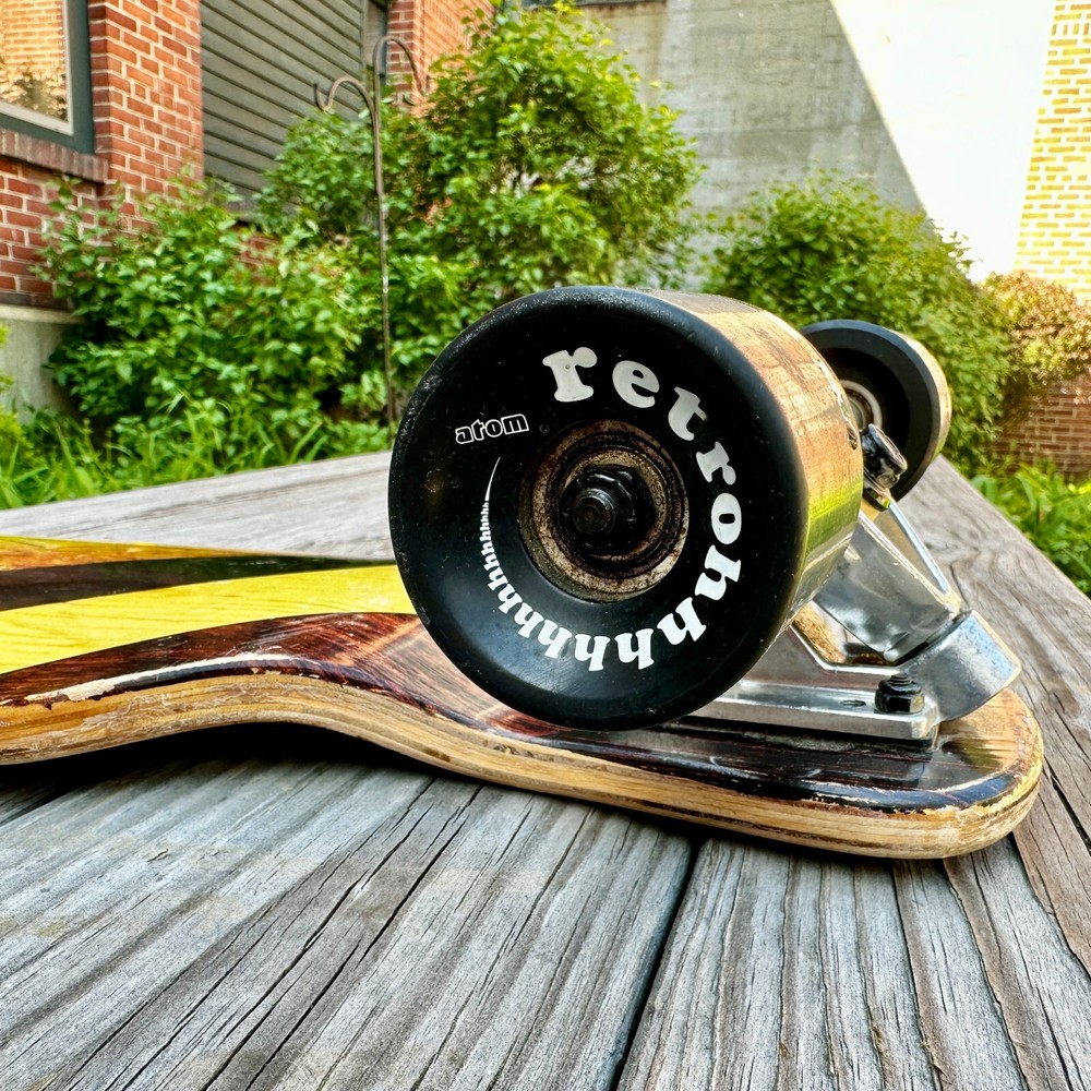 ATOM ~ Woody Drop-Deck Longboard ~ 39'' Skateboard ~