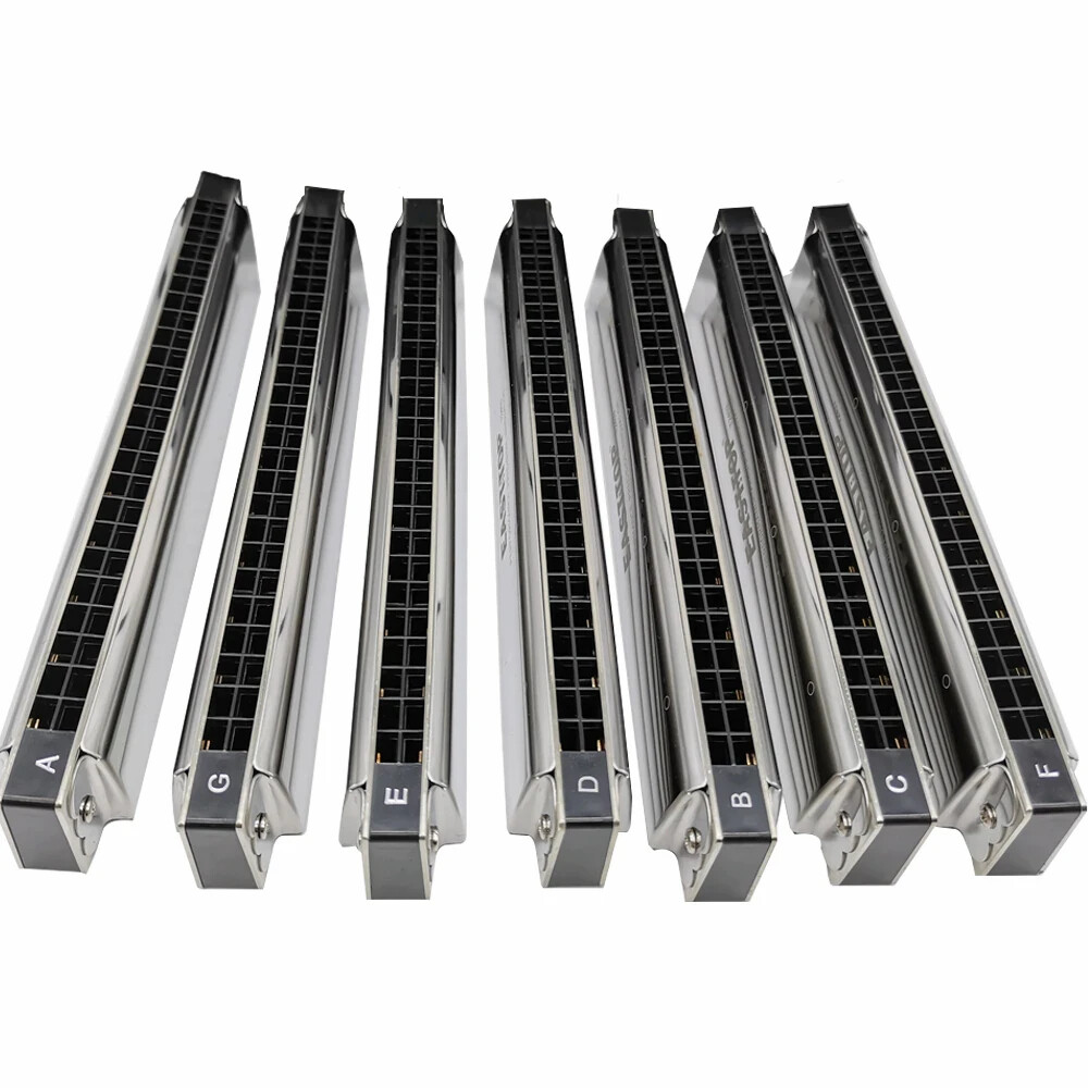 EASTTOP polyphonic harmonica 7 Sets 24-hole for Beginner Adult Student Harmonica
