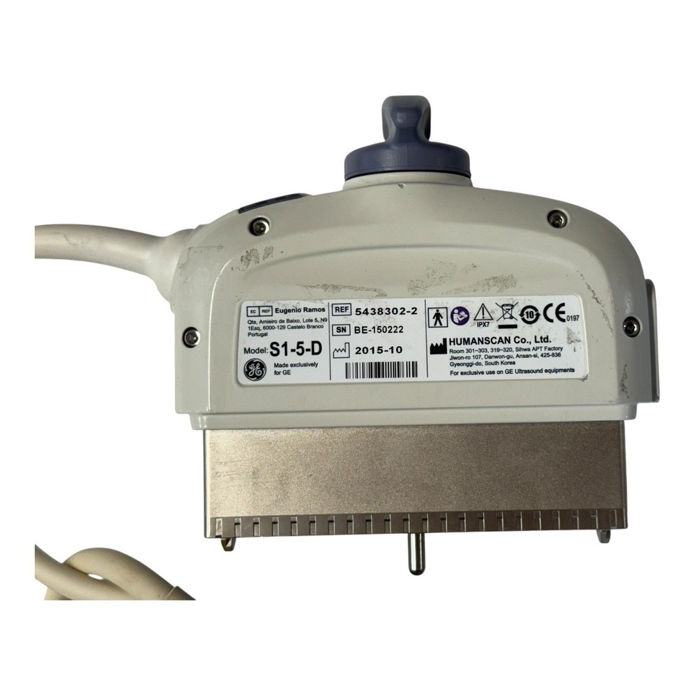 GE S1-5-D Phased Array Ultrasound Probe 2015 Eugenio Ramos REF 5438302-2 P14 06