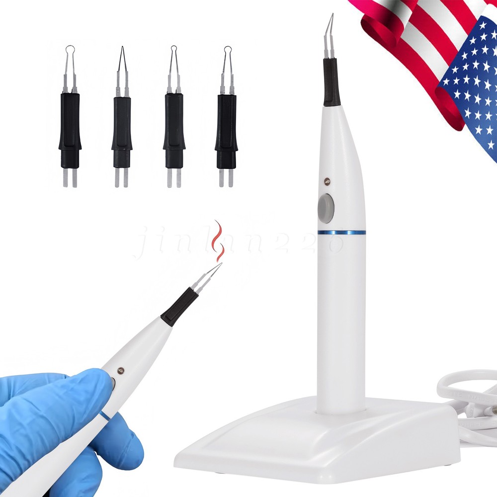 Dental Gutta Percha-points Cutter Teeth Tooth Gum Cutting Machine with 4 Tips US
