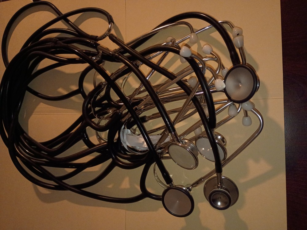 Dual Head Teaching Medical Training Stethoscope  5 total