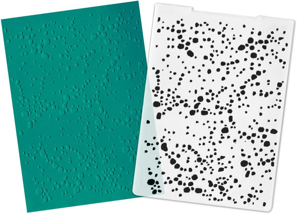 3-D Textured Impressions Background Embossing Folder, Bubble Pattern Plastic Emb