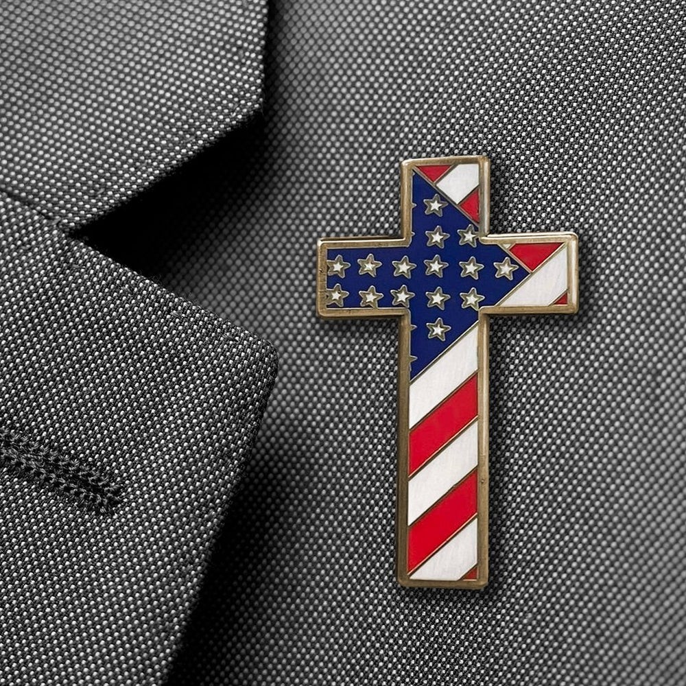 ⭐ Cross Flag Pin ⭐
