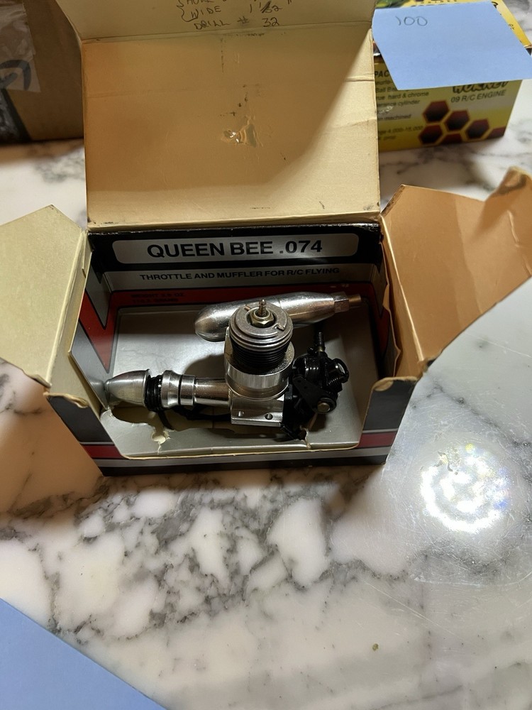 Cox Queen Bee .074 RC Engine Never Used. Original Box No Paperwork