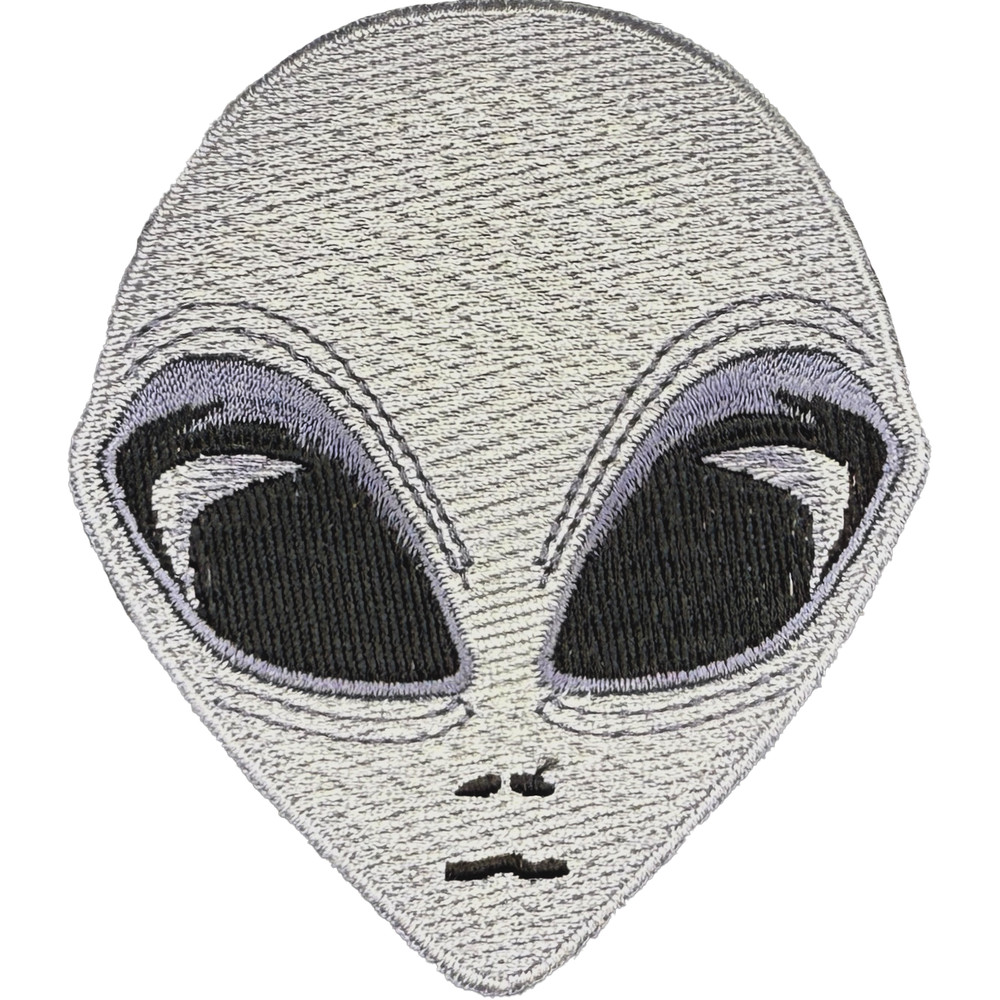 ALIEN FACE PATCH: Grays