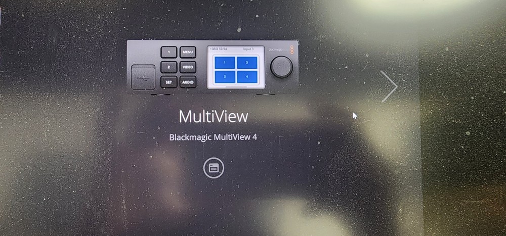 Blackmagic Design Multiview 4 UHD Video Multiviewer with Teranex Smart Panel