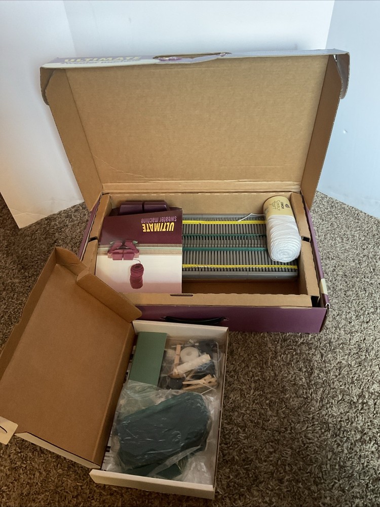Ultimate Sweater Machine Knitting System Fast & Easy Knitting Open Box