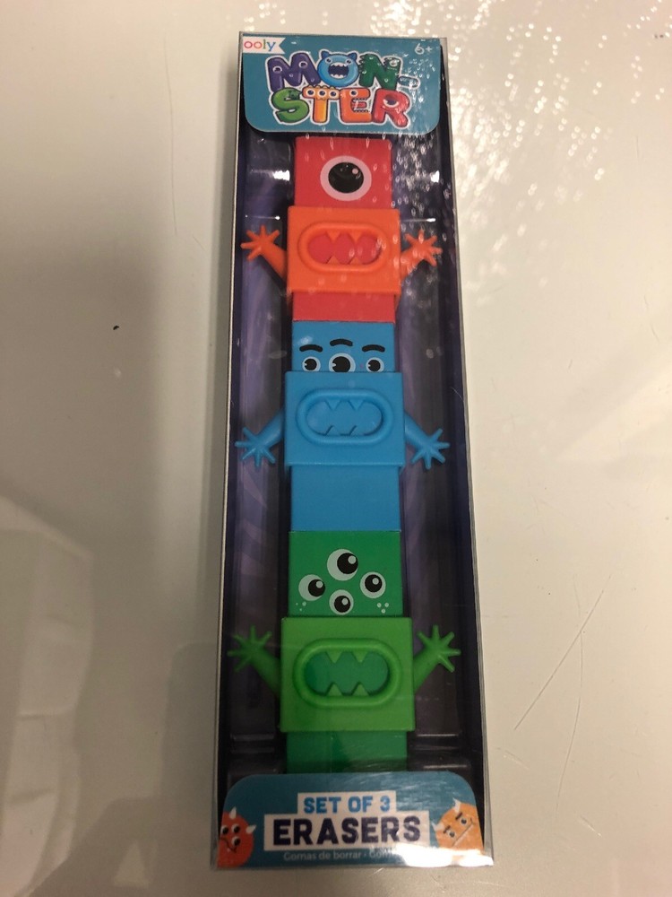 Ooly - Monster Erasers - Set of 3