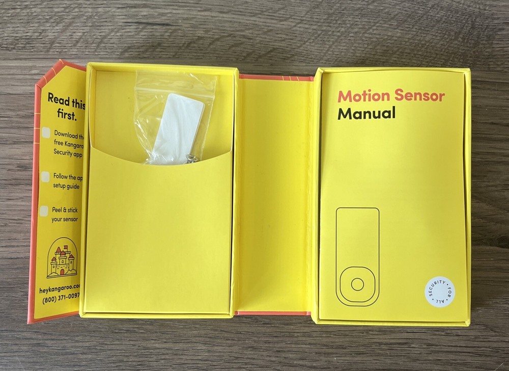 Kangaroo Motion Sensor Home Security System, New In Open Box, Unused