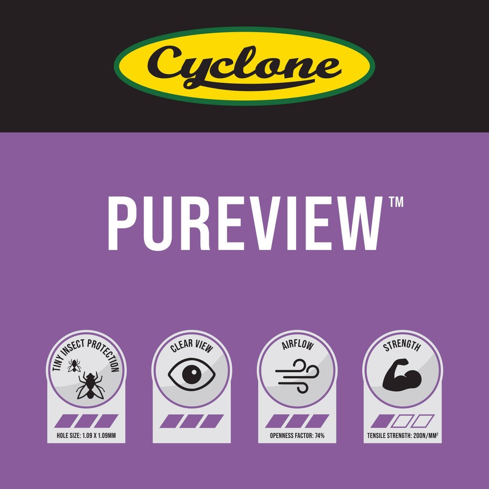 Cyclone 1220mm x 6m Pureview Flyscreen