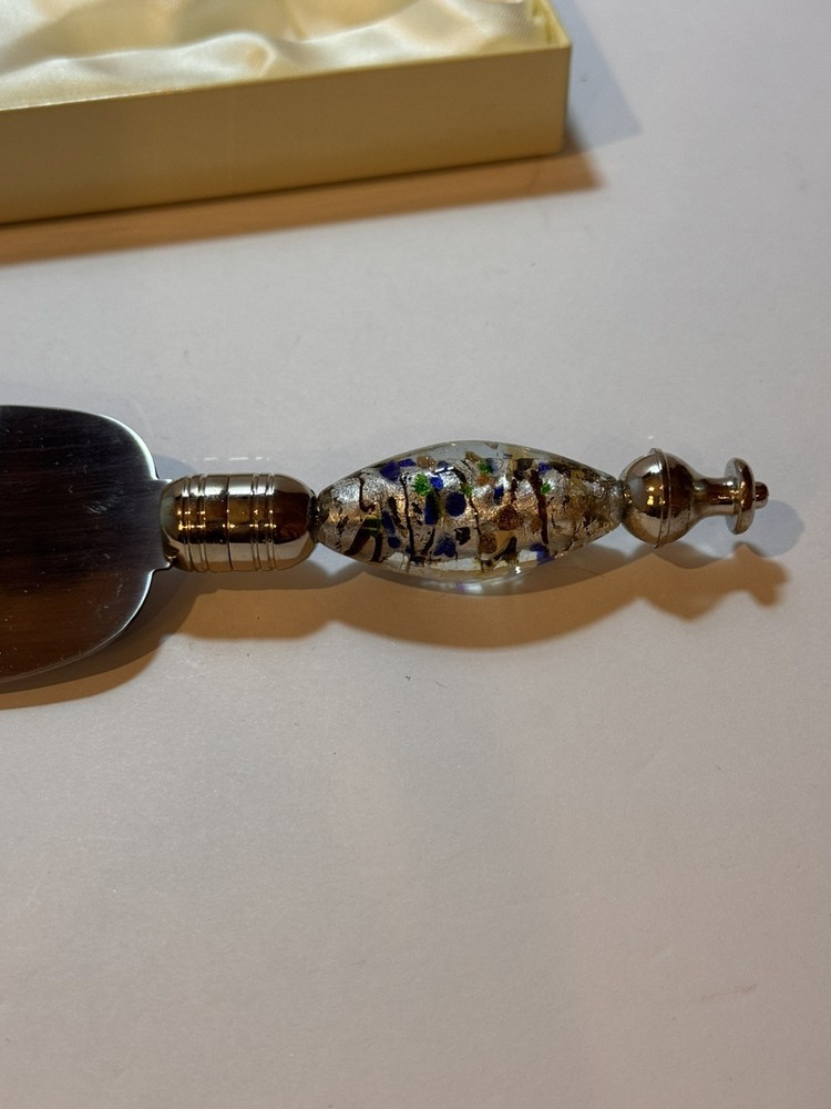 D'Lusso Cake Server with glass handle, in Gift Box