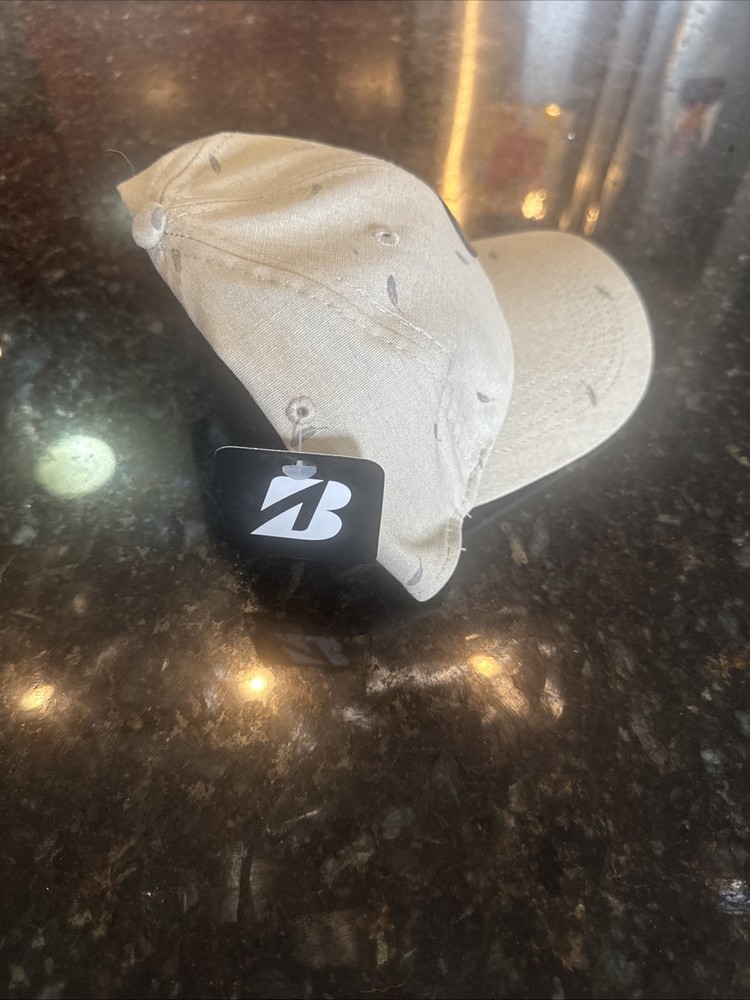 New Bridgestone Golf Oceanside Adjustable Hat/Cap PATTERN: Feathers