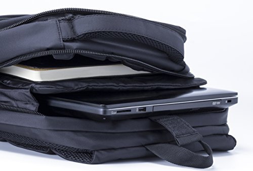 Office Factor Black Laptop Computer Backpack, Multi-functional bag-Lightweight