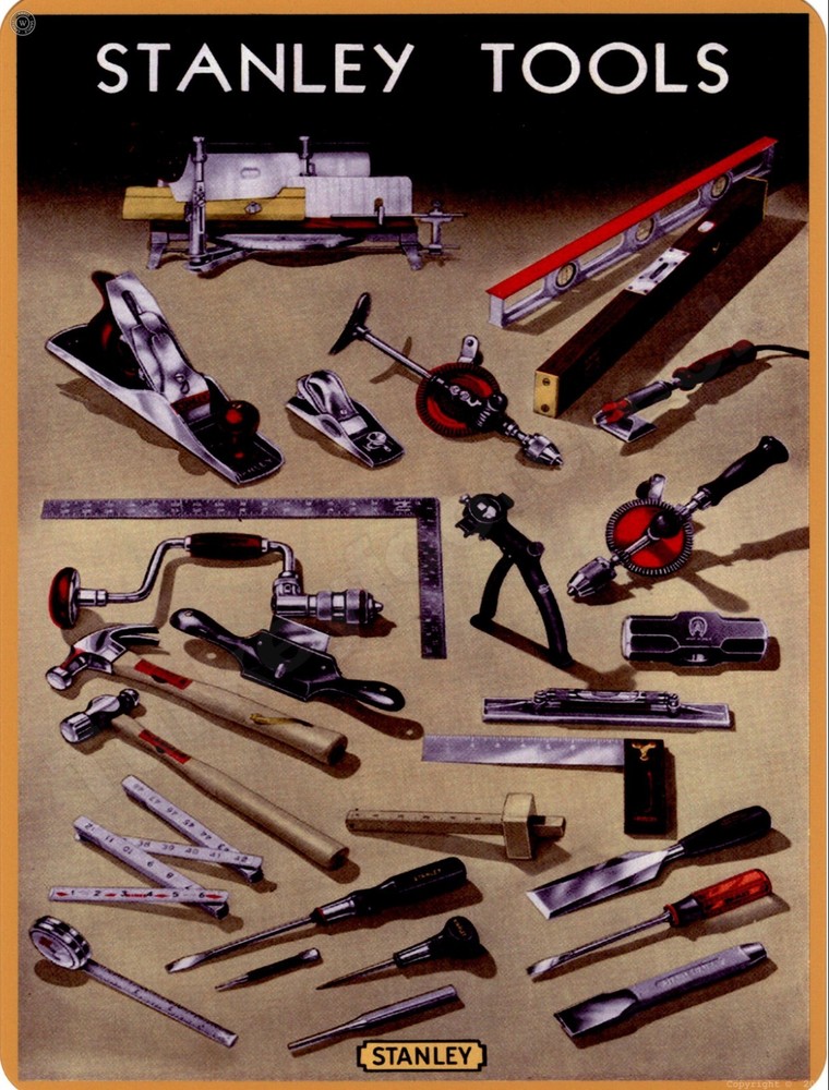 Stanley Tools  9" x 12" Metal Sign