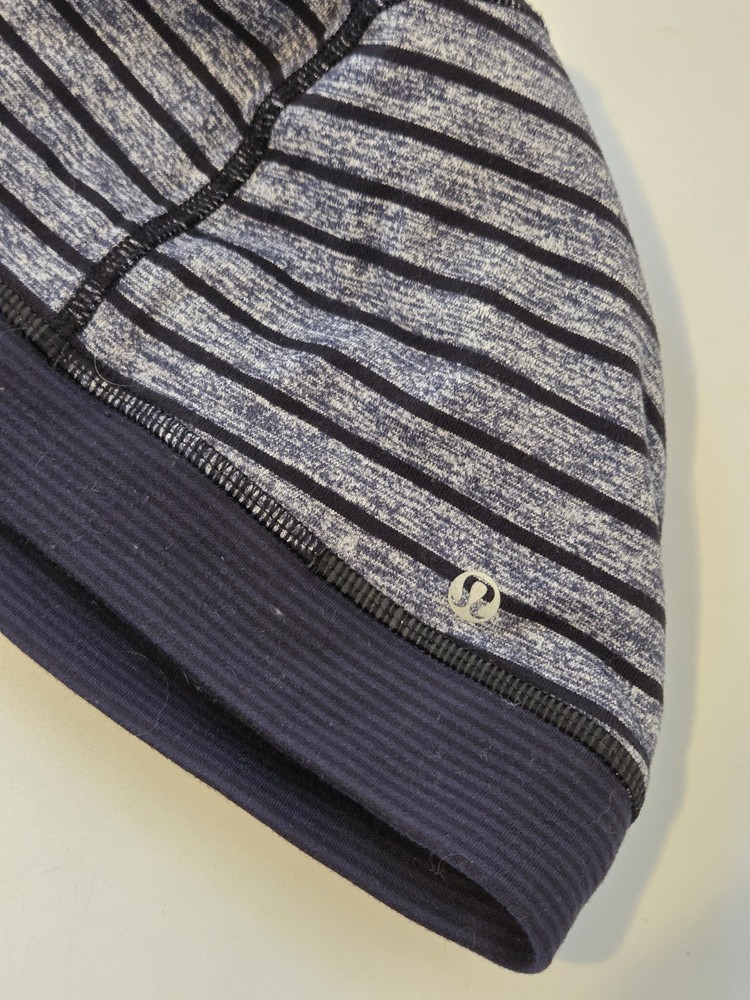 Lululemon Athletica One Size Running Hat Skull Cap Nylon Polyester Spandex Gray