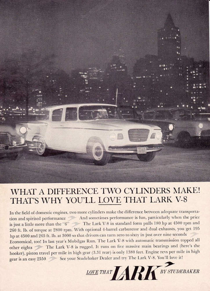 1960 STUDEBAKER LARK  ~  CLASSIC ORIGINAL PRINT AD