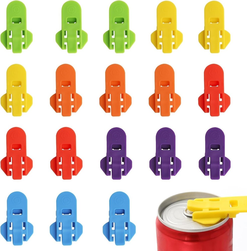 Easy Can Opening Solution: 18-Pcs Dustproof Manual Opener Set in Multiple Colors
