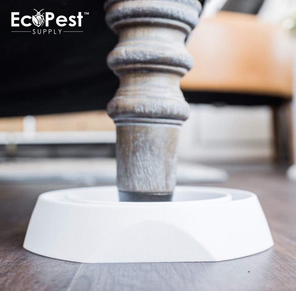 Bed Bug Interceptors – 4 Pack | Bed Bug Blocker (Pro) Interceptor Traps (White)