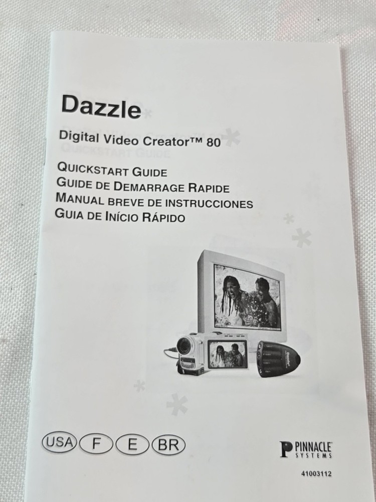 Dazzle Digital Video Creator 80 Includes Installation Disc & Guide