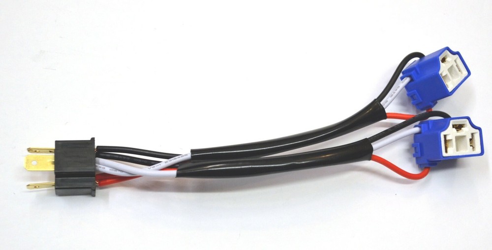 Splitter Wire Ceramic A H6054 Two Harness Head Light Replace Plug Socket Adapter