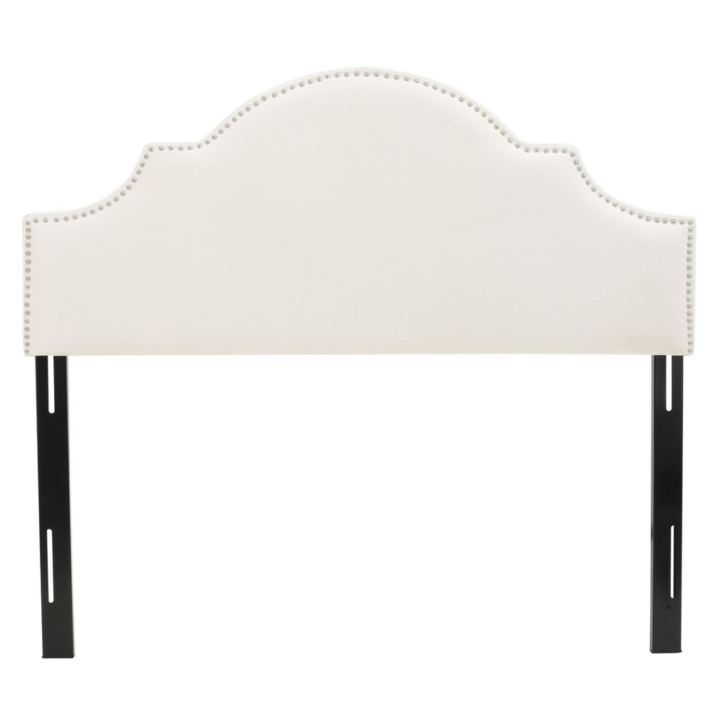 Gwenyth Studded Border Fabric Queen/Full Headboard