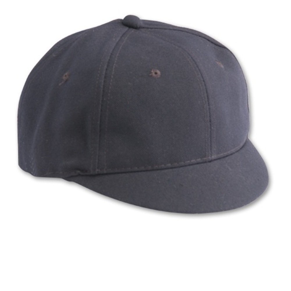 Umpire Short Bill Cap - Navy Polywool, Adjustable 6 7/8" - 7 1/4"