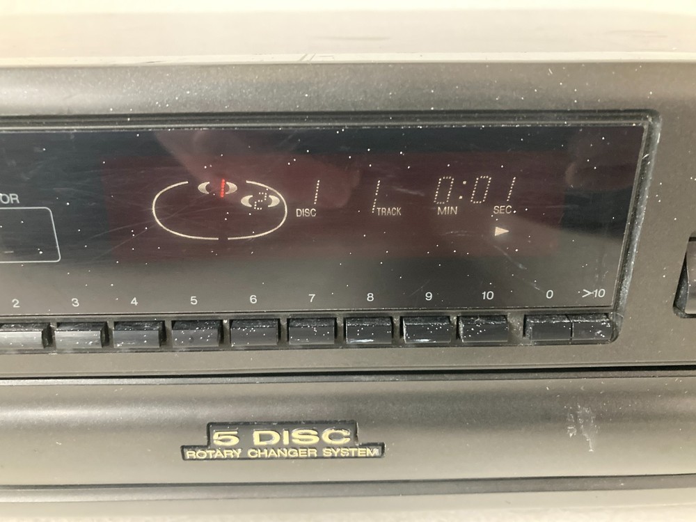 Technics SL-PD888 MASH 5 Disc Rotary Changer System Compact Disc Changer Tested