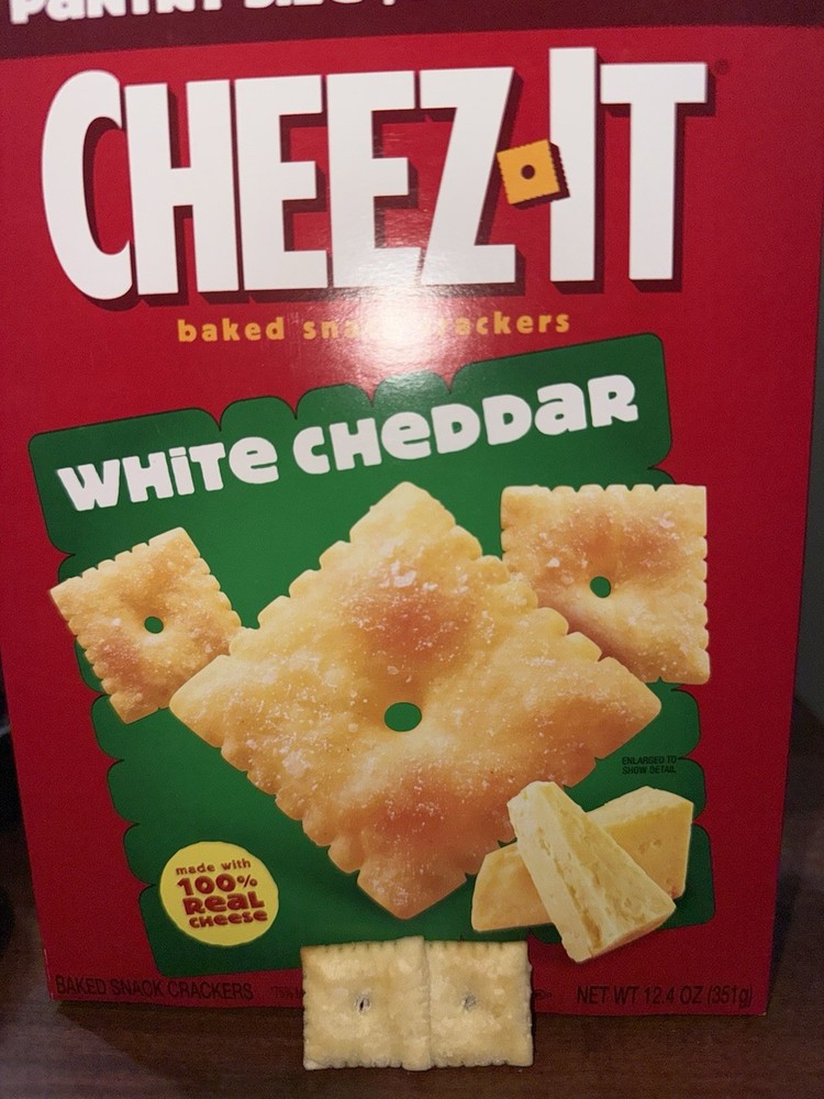 RARE Overlapping Double Cheez-it. White Cheddar
