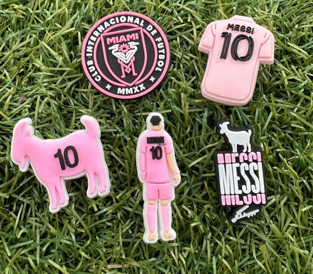 Messi Croc Charms, Set Of 5.